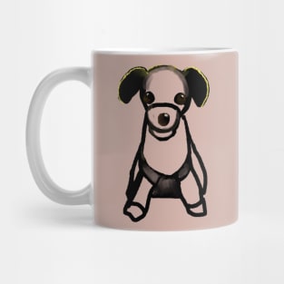 Puppy with Glittering Ears Mug